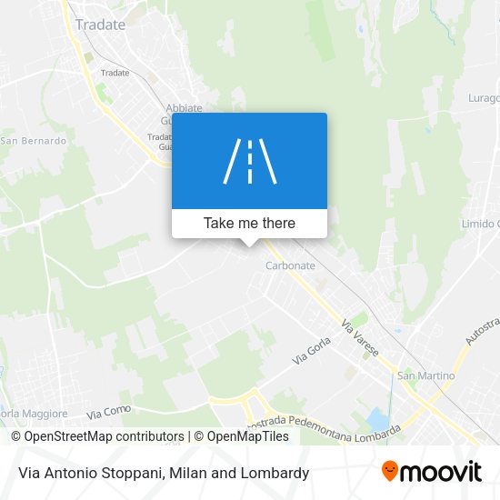 Via Antonio Stoppani map