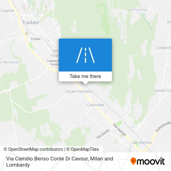 Via Camillo Benso Conte Di Cavour map