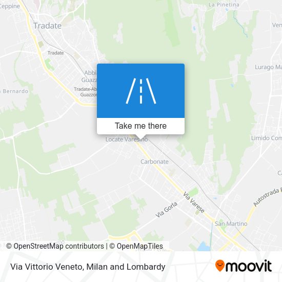 Via Vittorio Veneto map