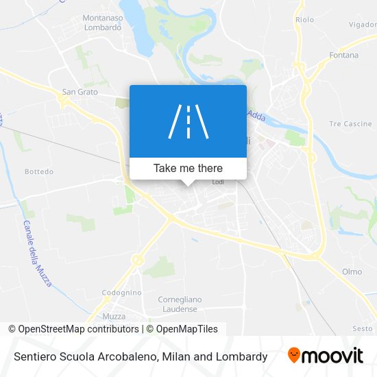 Sentiero Scuola Arcobaleno map