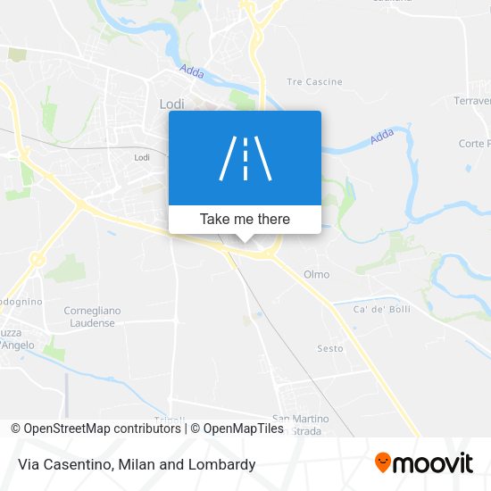 Via Casentino map