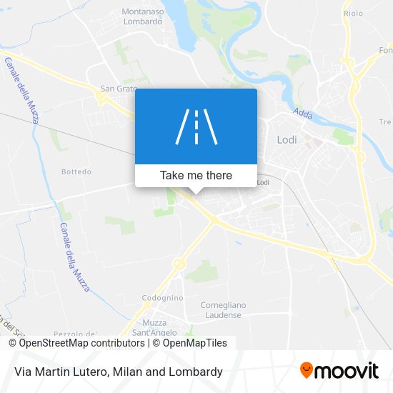 Via Martin Lutero map