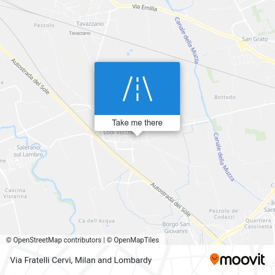 Via Fratelli Cervi map