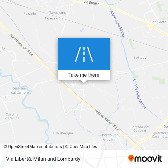 Via Libertà map