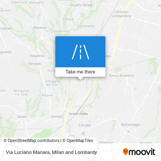 Via Luciano Manara map