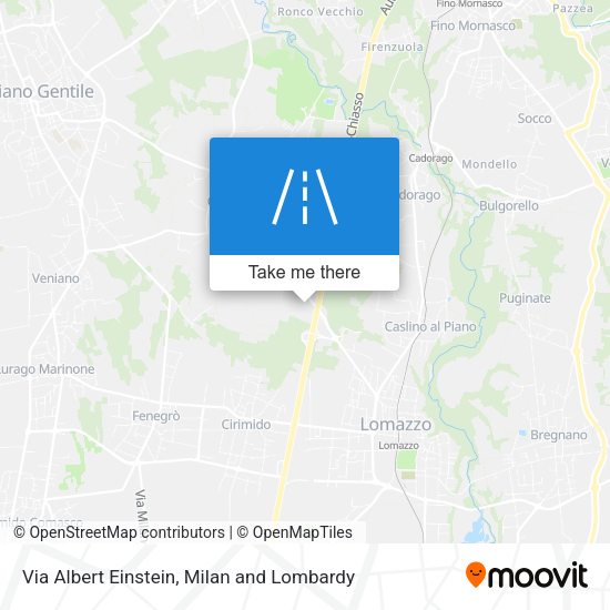 Via Albert Einstein map