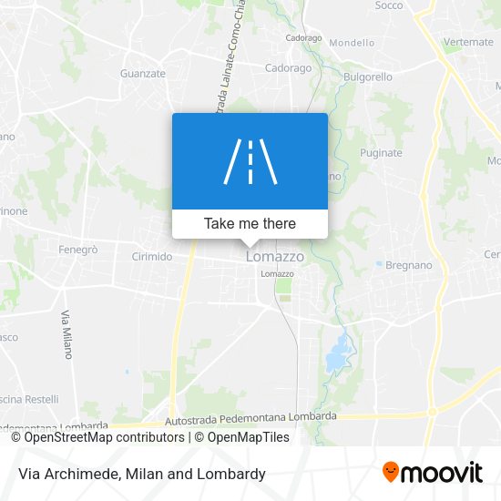 Via Archimede map