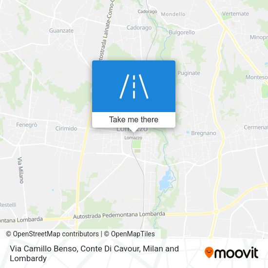 Via Camillo Benso, Conte Di Cavour map