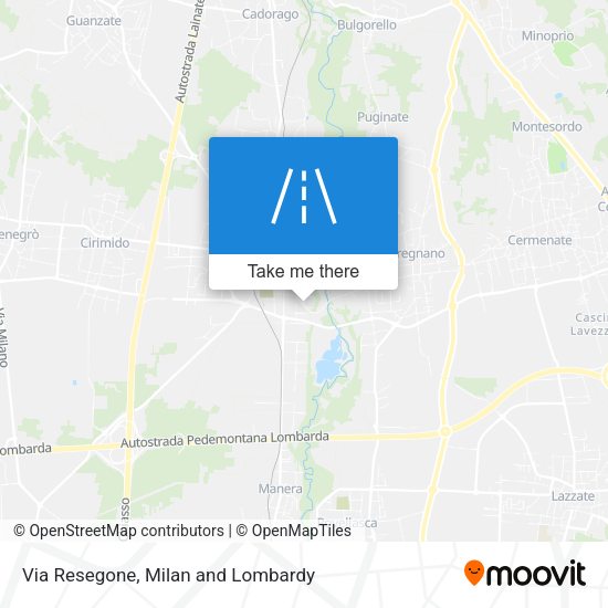 Via Resegone map