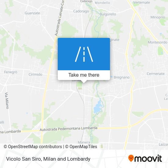 Vicolo San Siro map