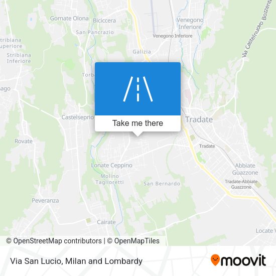 Via San Lucio map