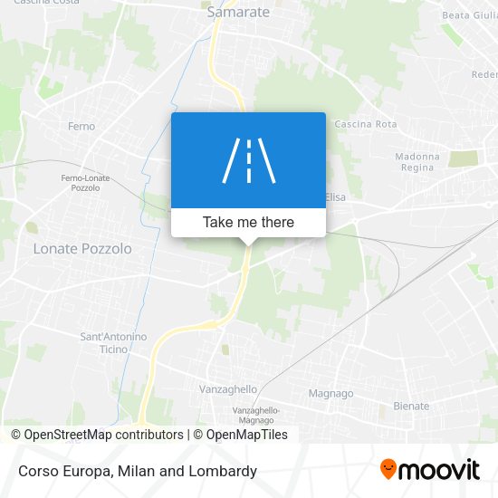 Corso Europa map