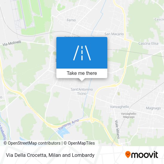 Via Della Crocetta map