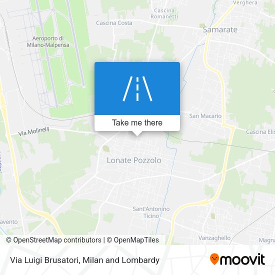 Via Luigi Brusatori map