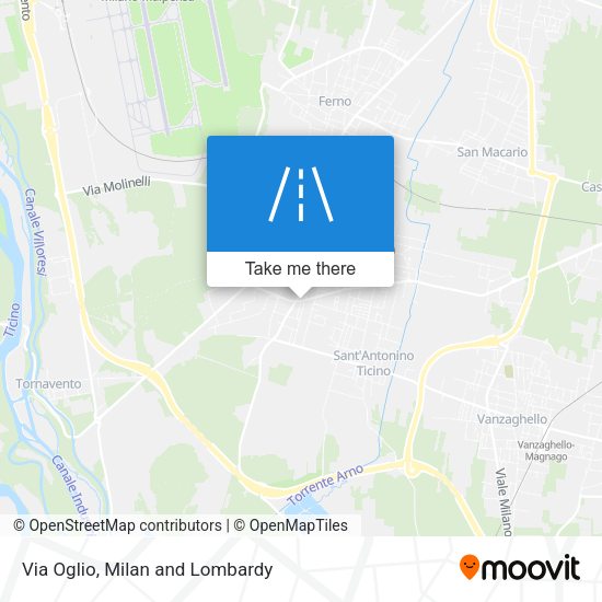 Via Oglio map