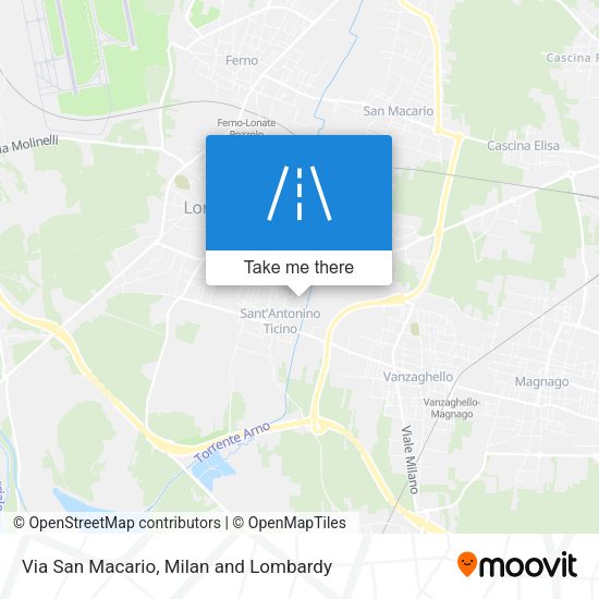 Via San Macario map