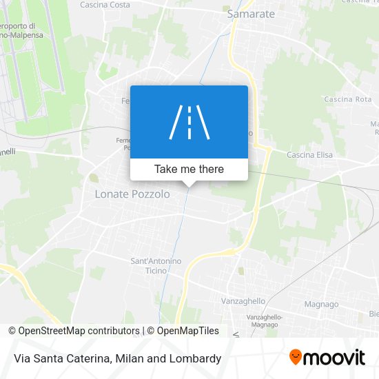 Via Santa Caterina map