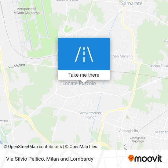 Via Silvio Pellico map