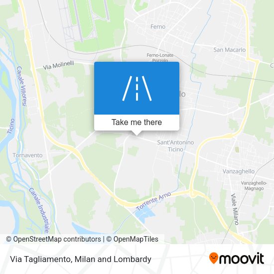 Via Tagliamento map
