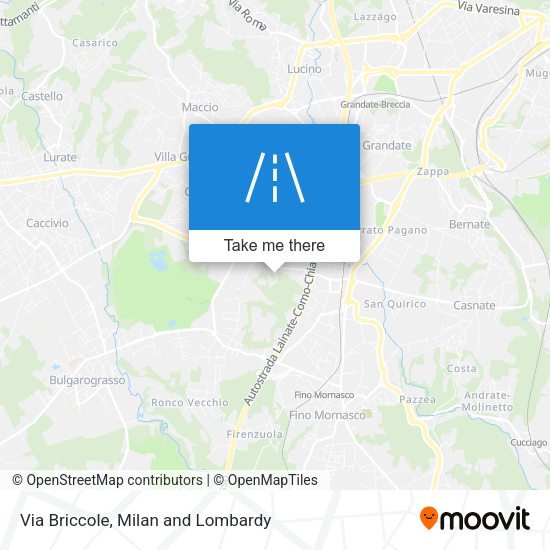 Via Briccole map