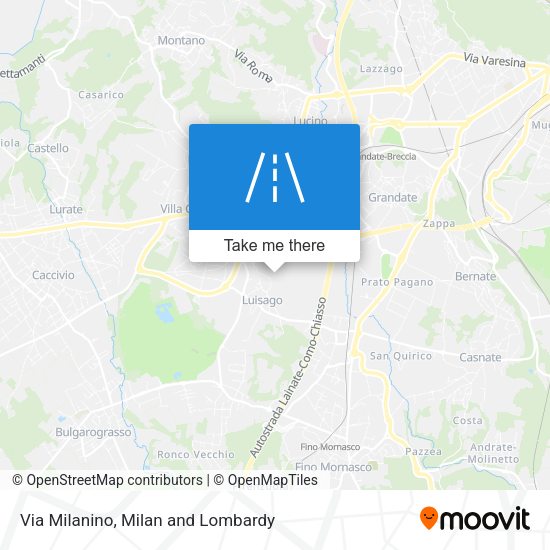 Via Milanino map