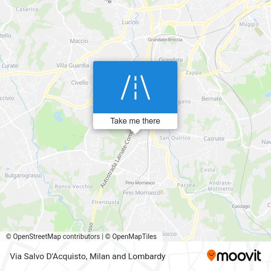 Via Salvo D'Acquisto map