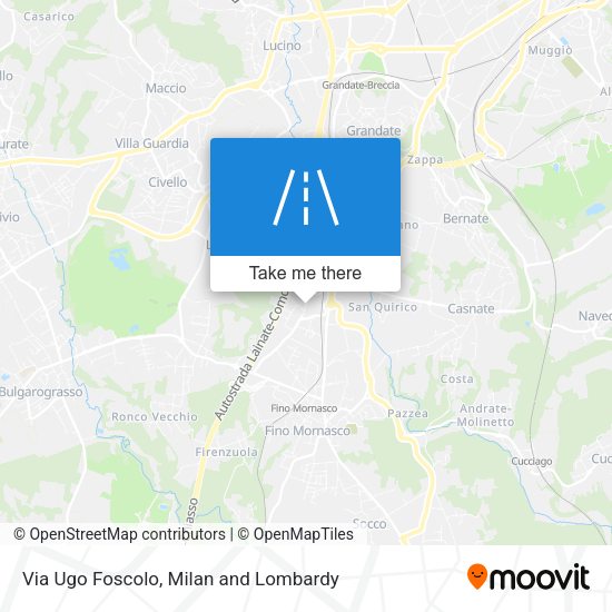 Via Ugo Foscolo map
