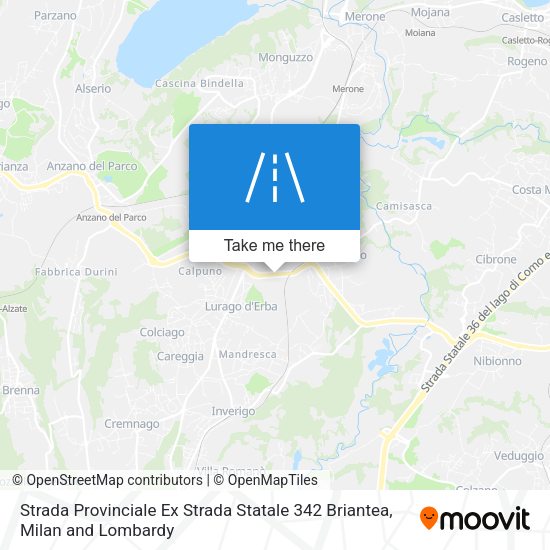 Strada Provinciale Ex Strada Statale 342 Briantea map