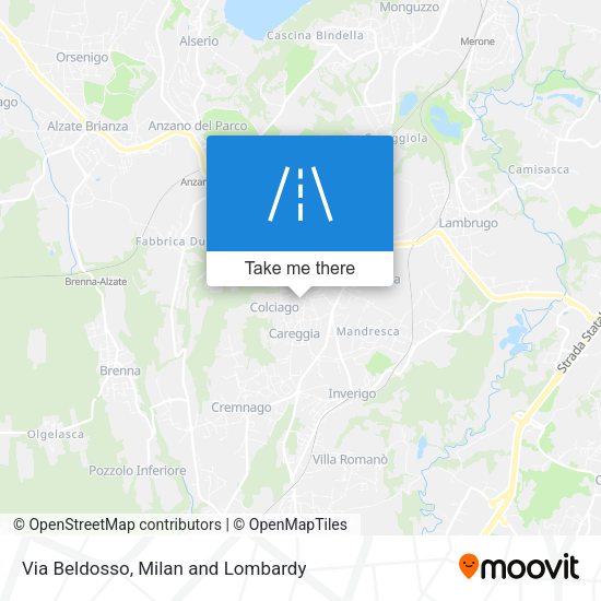 Via Beldosso map