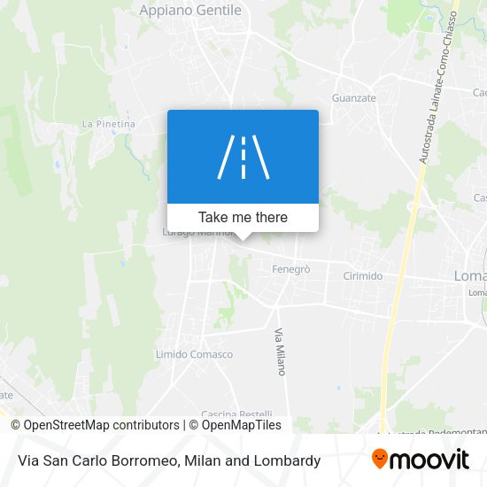 Via San Carlo Borromeo map