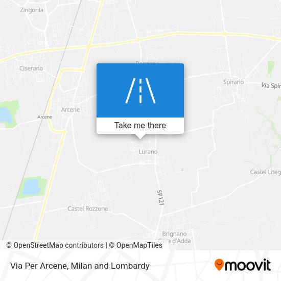 Via Per Arcene map