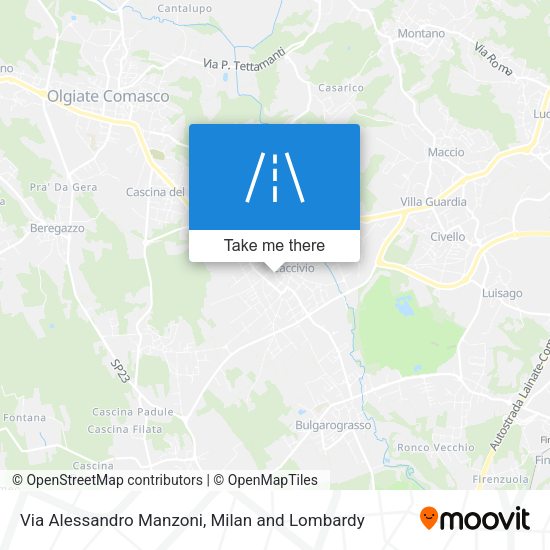 Via Alessandro Manzoni map
