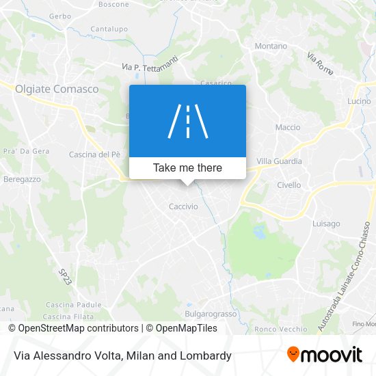 Via Alessandro Volta map