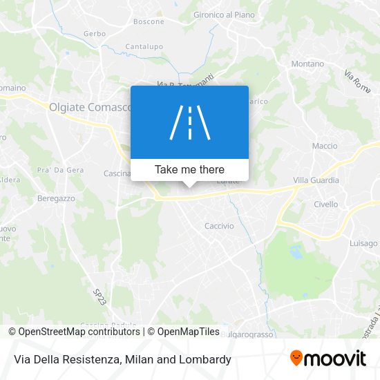 Via Della Resistenza map