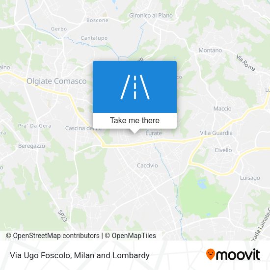 Via Ugo Foscolo map