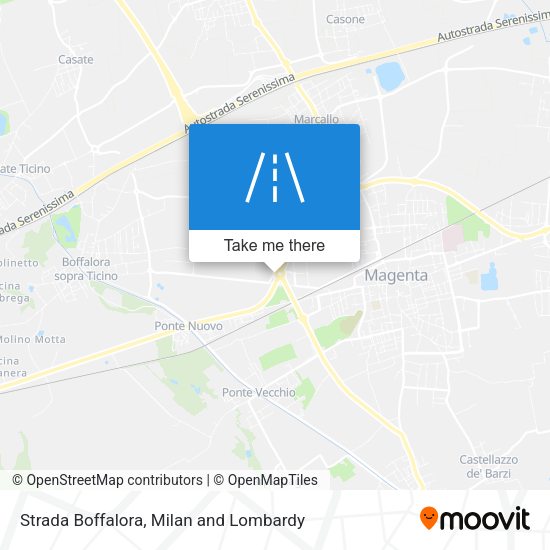 Strada Boffalora map