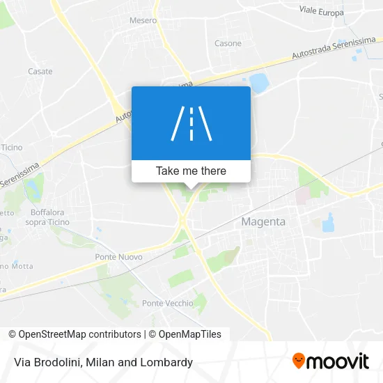 Via Brodolini map