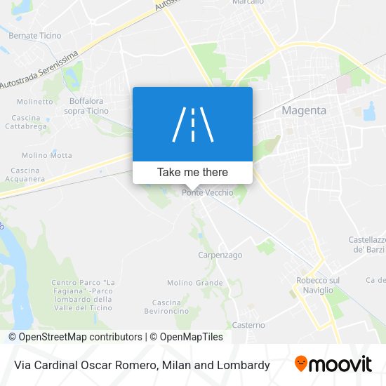 Via Cardinal Oscar Romero map
