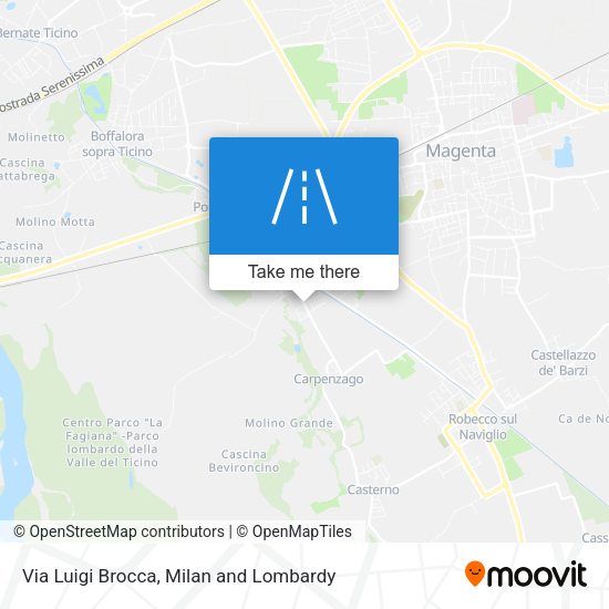Via Luigi Brocca map