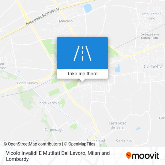 Vicolo Invalidi E Mutilati Del Lavoro map