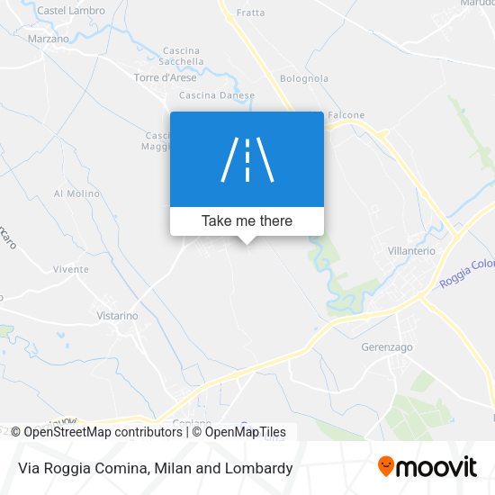 Via Roggia Comina map