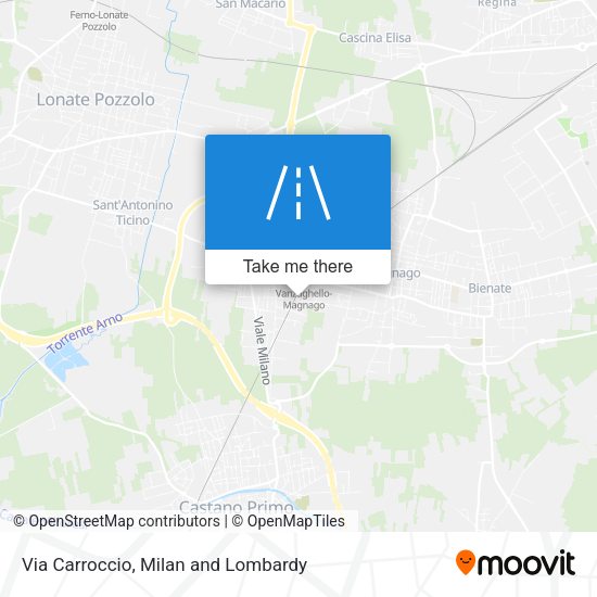 Via Carroccio map
