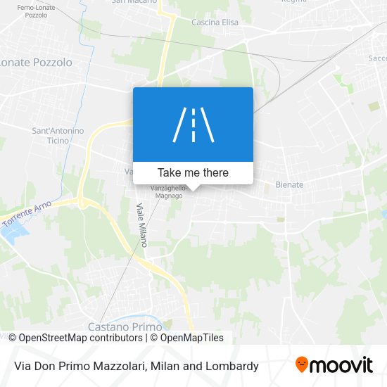 Via Don Primo Mazzolari map