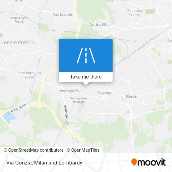 Via Gorizia map