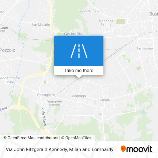 Via John Fitzgerald Kennedy map