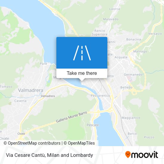 Via Cesare Cantù map