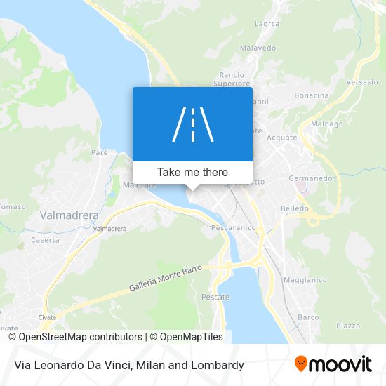 Via Leonardo Da Vinci map
