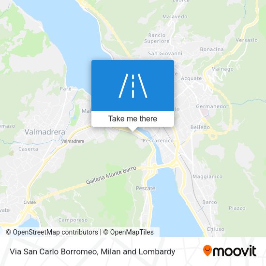 Via San Carlo Borromeo map