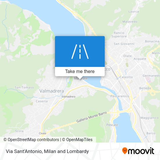 Via Sant'Antonio map