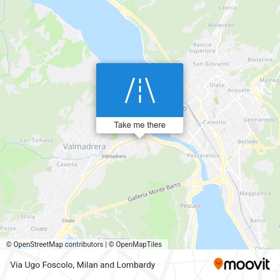 Via Ugo Foscolo map